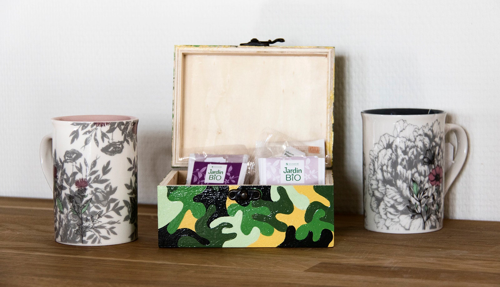 Boîte à Thé ou Infusion Camouflage