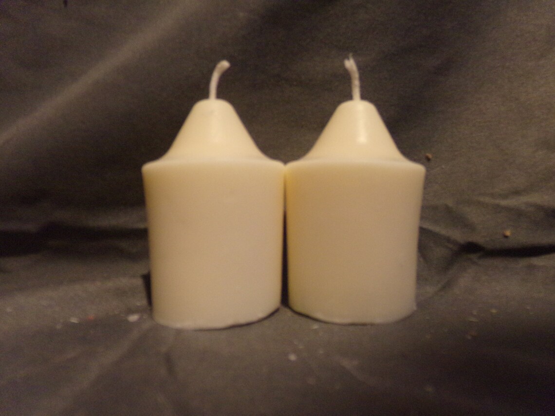 Two 2 1/2 inch unscented 100 soy votive candles Etsy