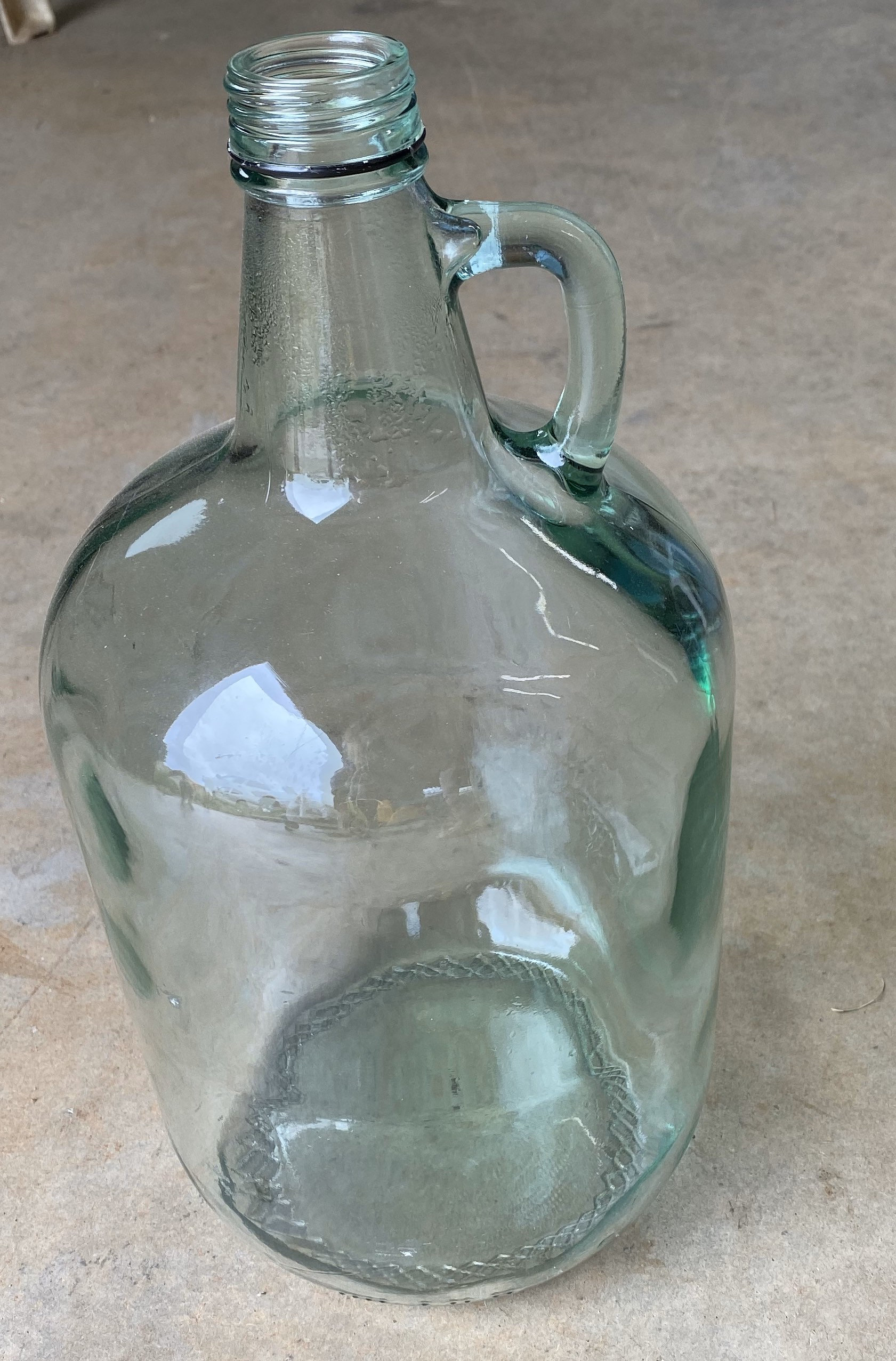 Plain Glass Jug Jar Gallon Size Etsy