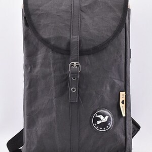 Paper OWL Backpack PAPERO, Lightweight, Sturdy, Waterproof Leather, Urban Style, Laptop, Ultraminimalistically Recyclable image 7