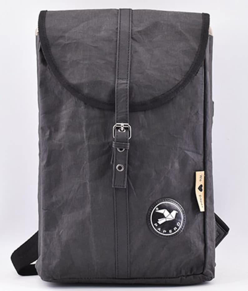 Paper OWL Backpack PAPERO, Lightweight, Sturdy, Waterproof Leather, Urban Style, Laptop, Ultraminimalistically Recyclable image 7