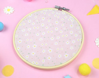 Daisies cottagecore pin hoop for enamel pin and badges, cute pastel aesthetic wall decoration, pin display banner, custom pin custom board