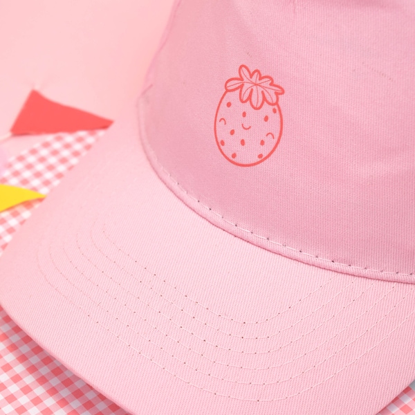 Pink Berry Cap - Unisex Cute Kawaii Cp - Cute Aesthetic Clothing - Funny Pun Apparel