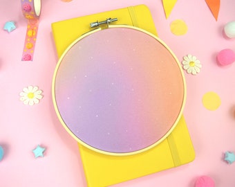 Galaxy space inspired pin hoop for enamel pin and badges, cute pastel aesthetic wall decoration, pin display banner, custom pin custom board