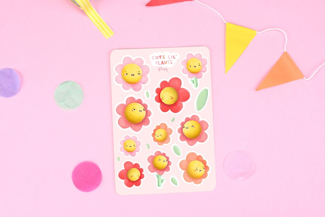 Flowers Sticker Sheet 01 Bullet Journal Sticker Scrapbook Stickers ...