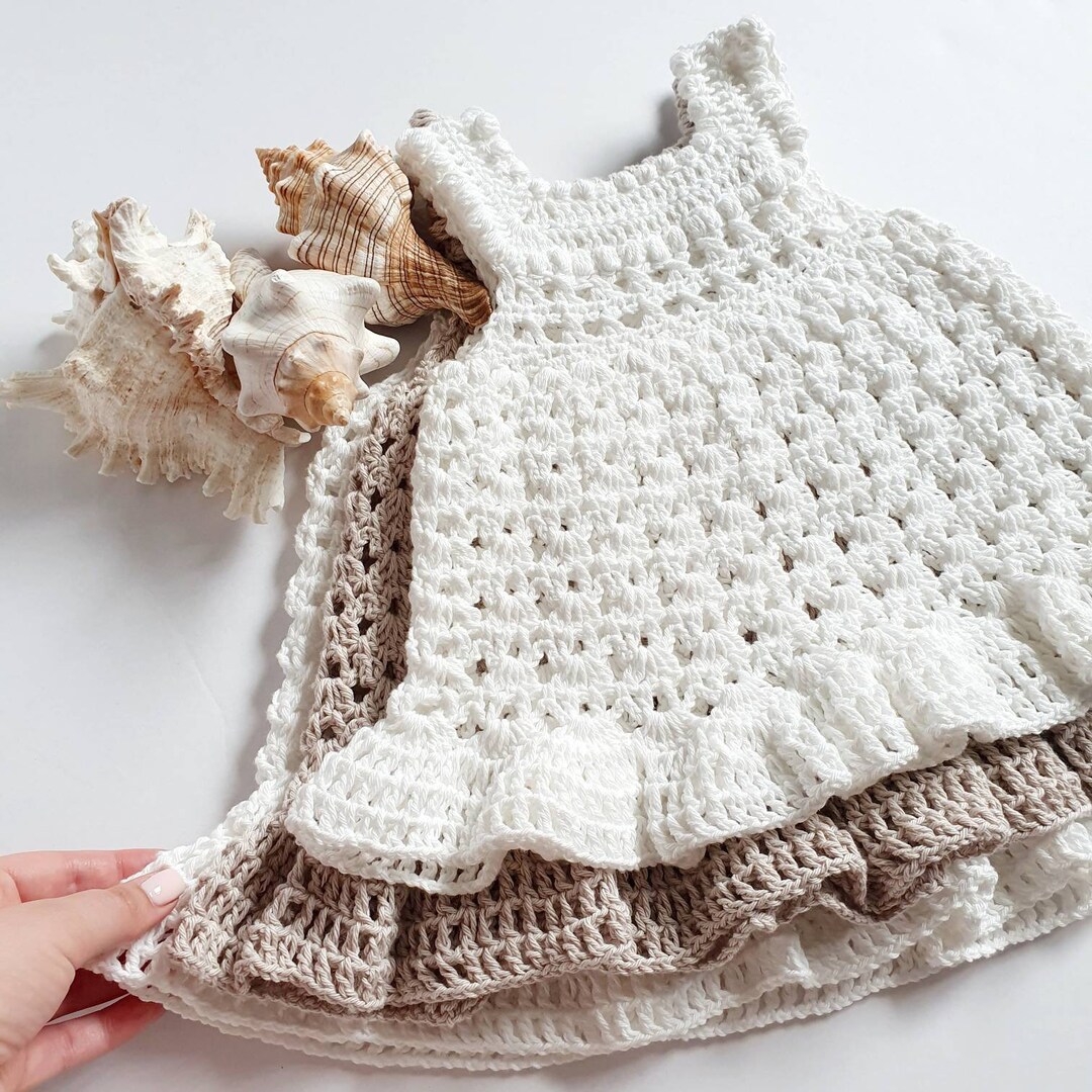 Child Summer Beach Dress Crochet Girls Outfit Baby Toddler Etsy