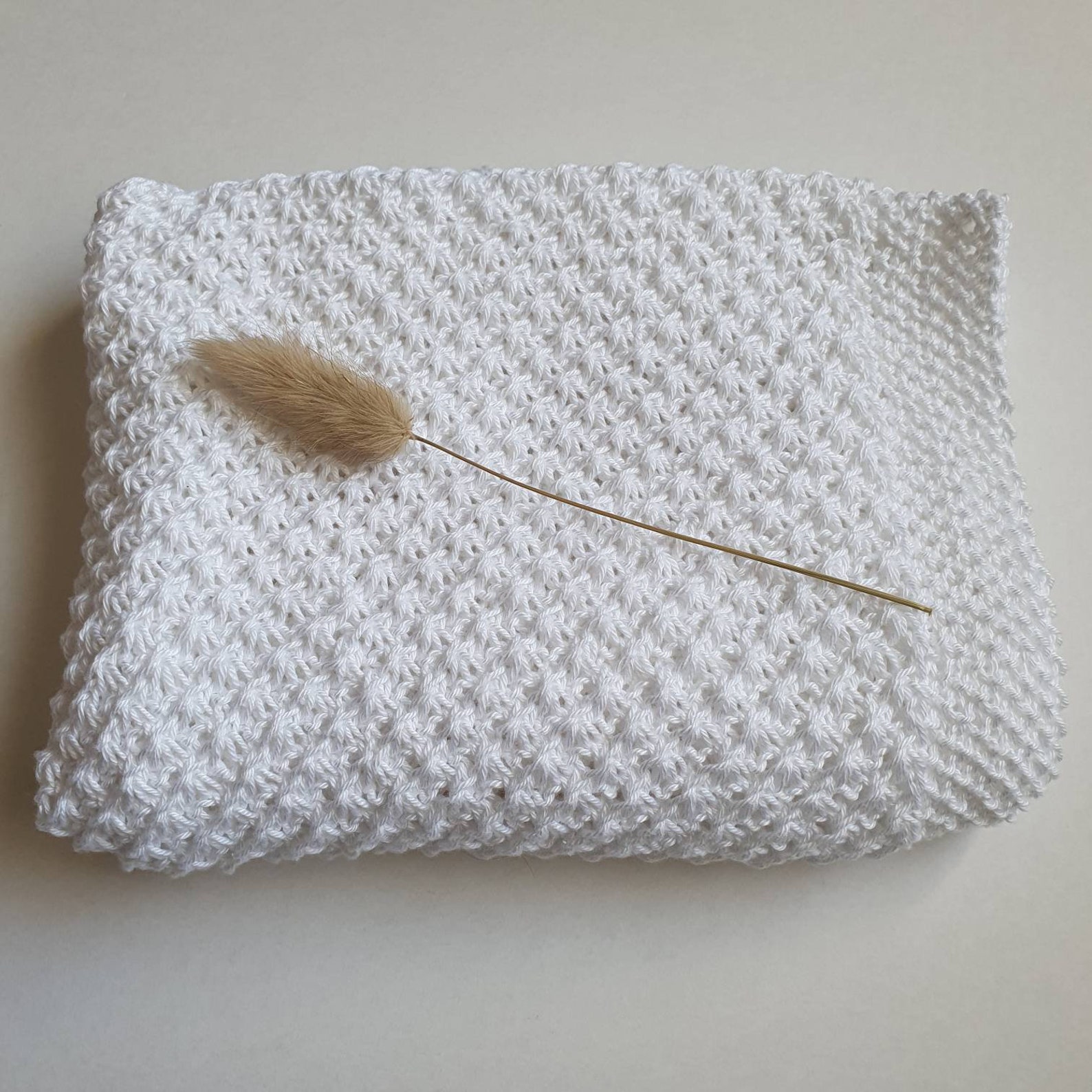 Handmade Knitted Pram Blanket Etsy