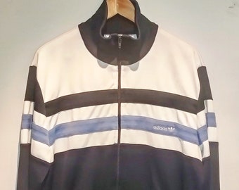80s adidas Track Jacket navy cleam