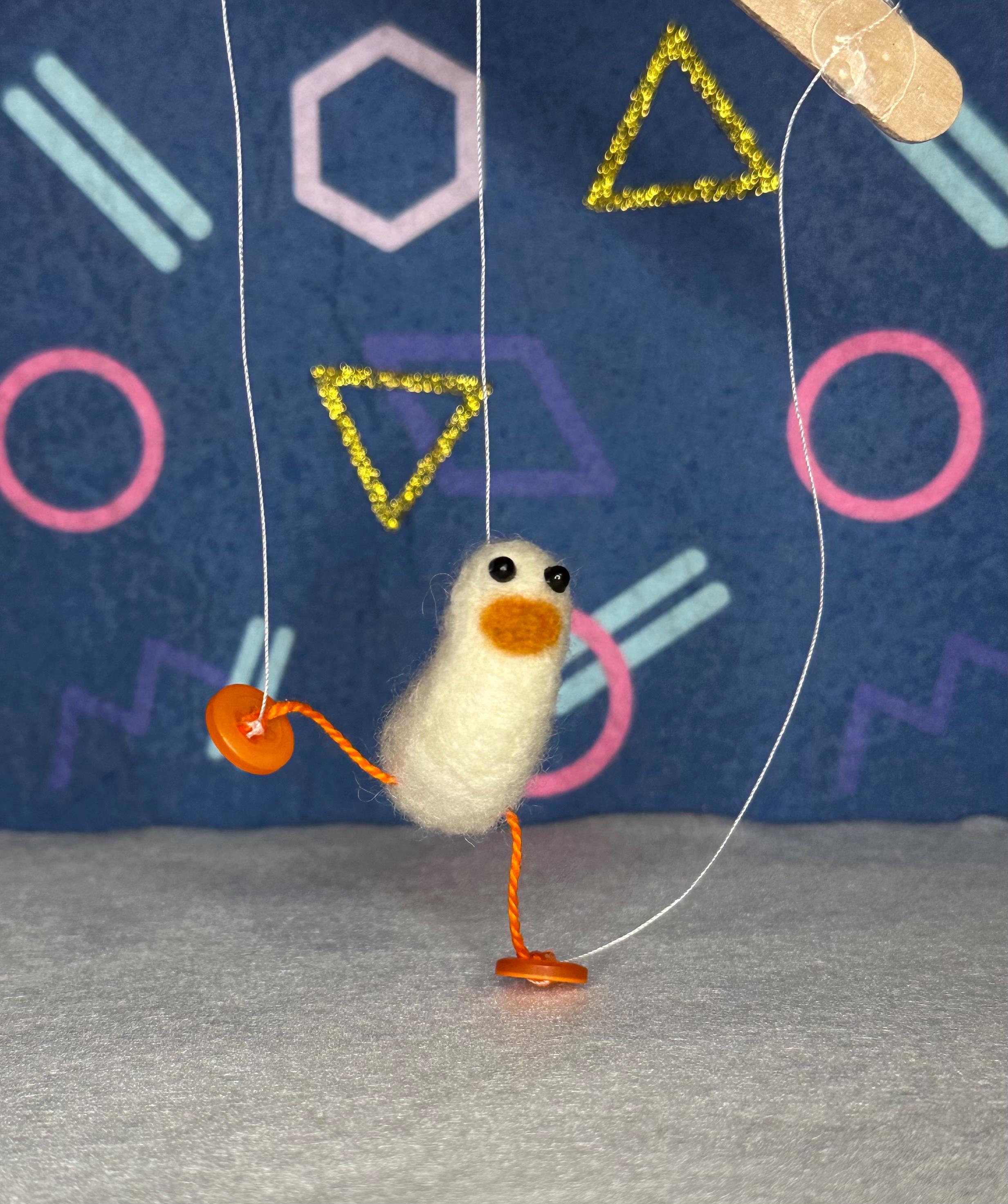 Silly Goose Button Puppet - Etsy