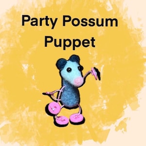 Party Possum Button Puppet
