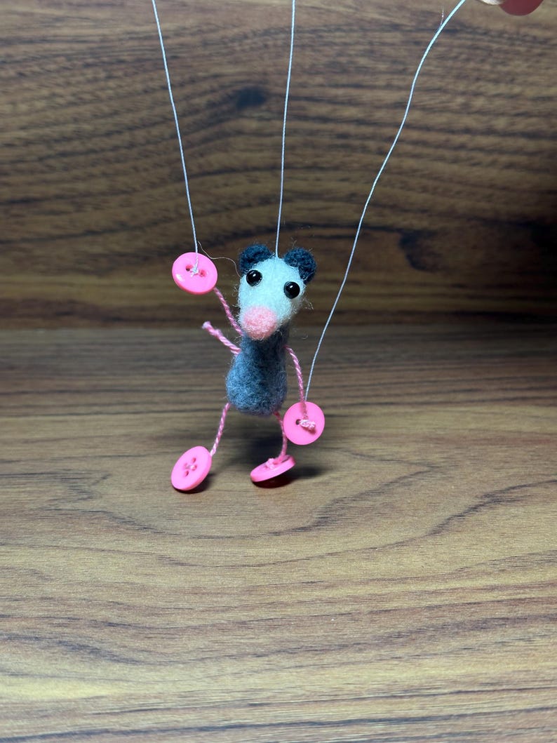 Party Possum Button Puppet - Etsy