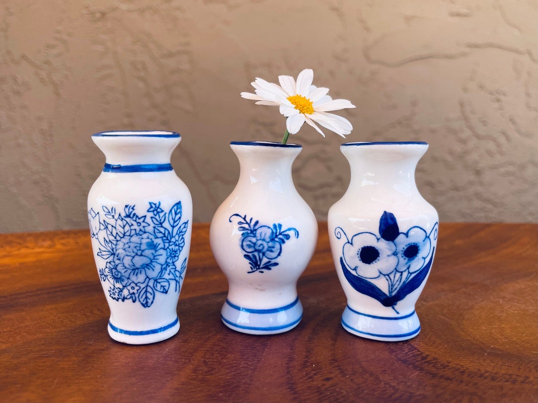 Mini Porcelain Vases Etsy