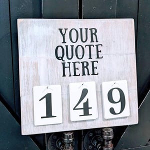 Cartello incidente personalizzato da appendere alla parete, 10" x 12", in legno massello, conto alla rovescia, servizio clienti, episodio, sicurezza, incontro, numero, *PERSONALIZZA immagine 8