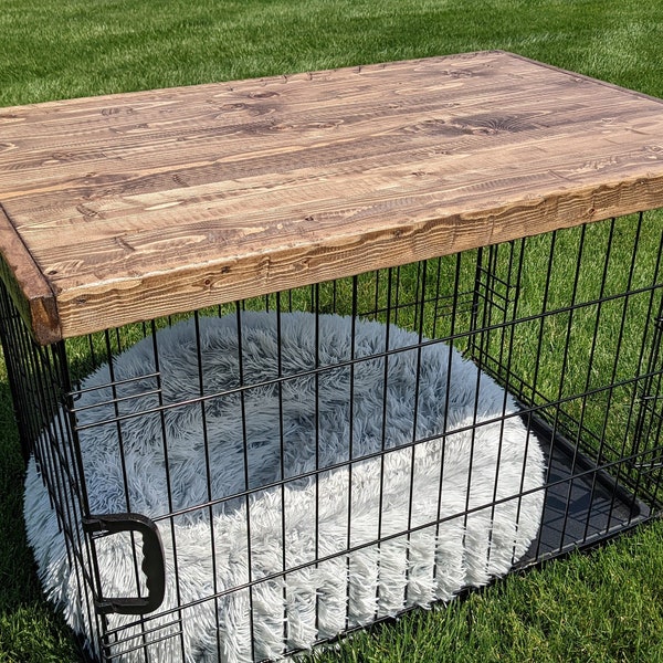 Dog Crate Topper Wood Etsy