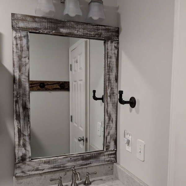 Farmhouse Bathroom Mirror - Etsy