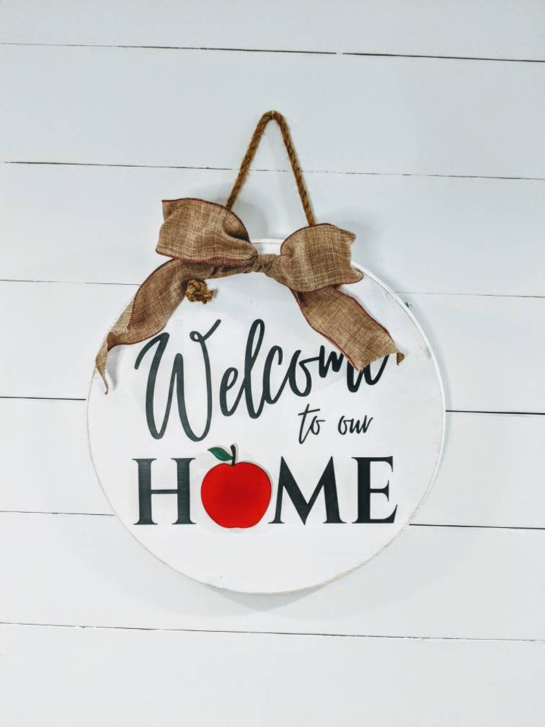 Download Welcome to our Home Interchangeable Door Hanger Wreath ...