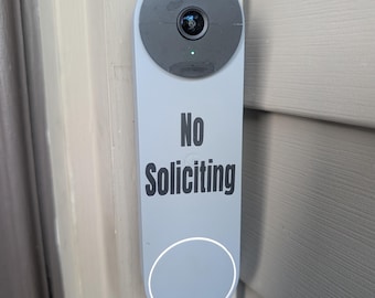 No Soliciting Decal for Smart Video Doorbell