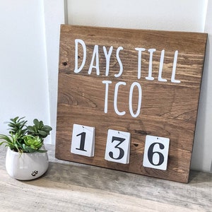 Cartello incidente personalizzato da appendere alla parete, 10" x 12", in legno massello, conto alla rovescia, servizio clienti, episodio, sicurezza, incontro, numero, *PERSONALIZZA immagine 5