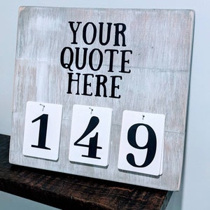 Cartello incidente personalizzato da appendere alla parete, 10" x 12", in legno massello, conto alla rovescia, servizio clienti, episodio, sicurezza, incontro, numero, *PERSONALIZZA immagine 6