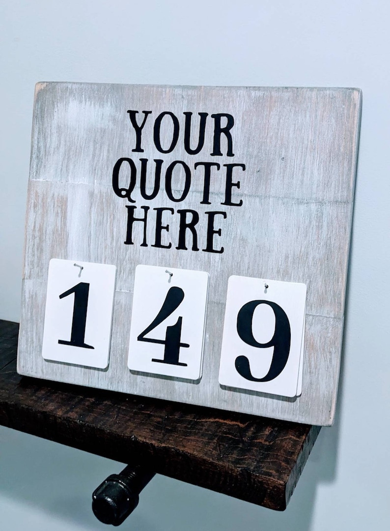 Cartello incidente personalizzato da appendere alla parete, 10" x 12", in legno massello, conto alla rovescia, servizio clienti, episodio, sicurezza, incontro, numero, *PERSONALIZZA immagine 6