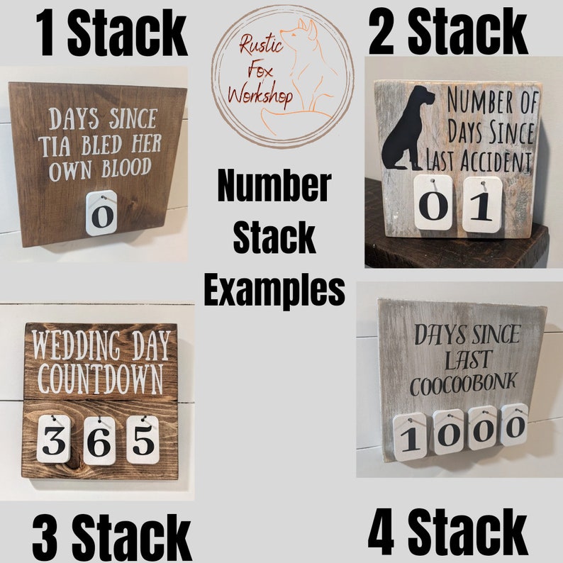 Days Since Last Incident Sign: Custom Solid Wood Number Counter - Etsy