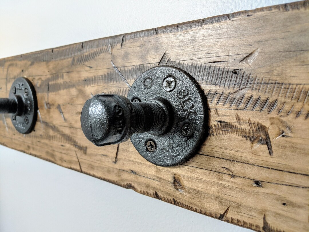 Industrial Pipe Farmhouse Rustic Towel Hook Robe Hook Hat Hook Mudroom Hooks Home Organization Gas Pipe Etsy