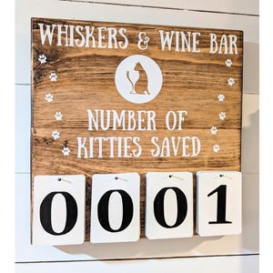 Cartello incidente personalizzato da appendere alla parete, 10" x 12", in legno massello, conto alla rovescia, servizio clienti, episodio, sicurezza, incontro, numero, *PERSONALIZZA immagine 3