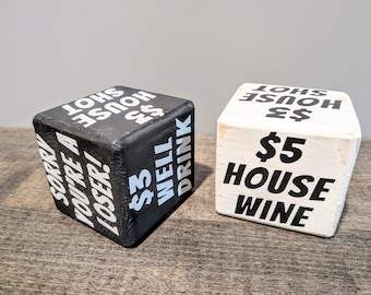 Aangepaste gigantische houten promotiedobbelsteen: gepersonaliseerd!