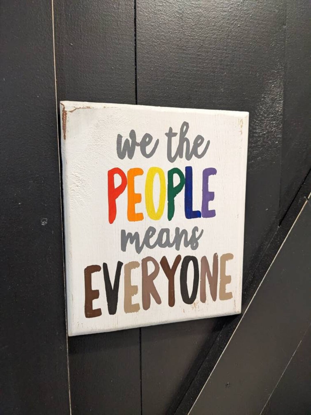 We the People Means Everyone Rustic Wood Sign: Equality, Pride - Etsy