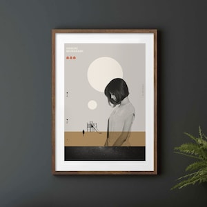 Haruki Murakami's "1Q84" inspired Art Print – Contemporary graphic design poster – A perfect literature gift for all Book lovers.