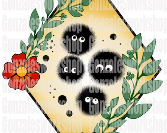 Ruß sprites PNG, Digitaler Download, Sublimation, Instant Download