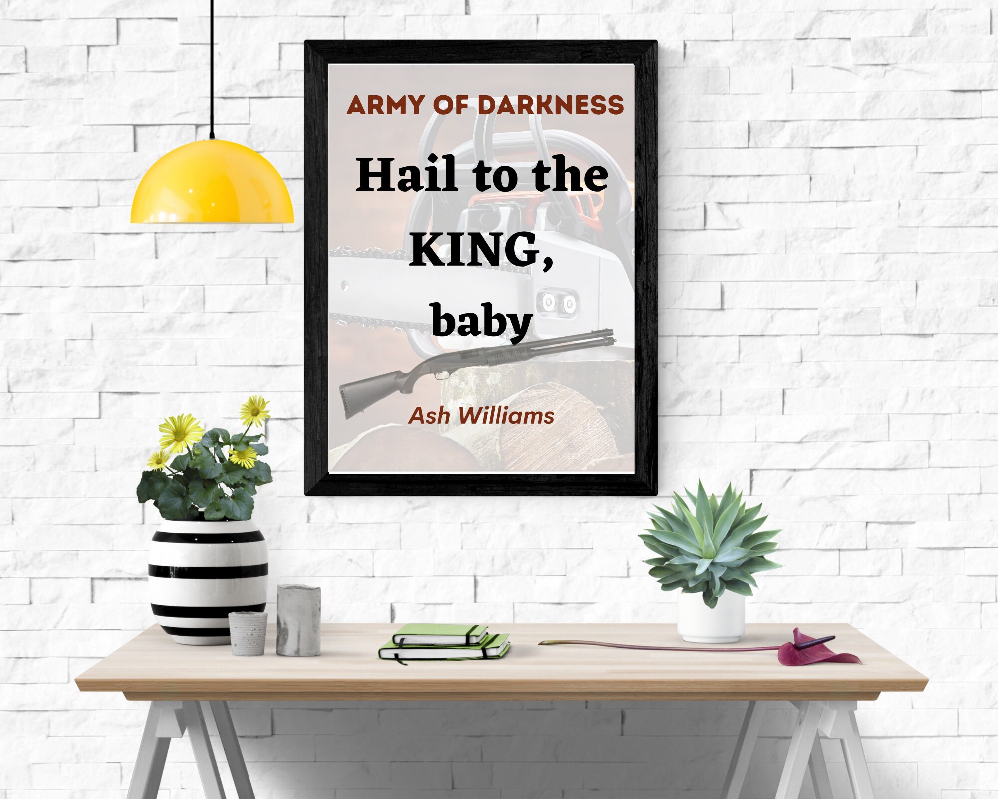 Sale Army of Darkness Hail to the king baby quote movie Etsy España