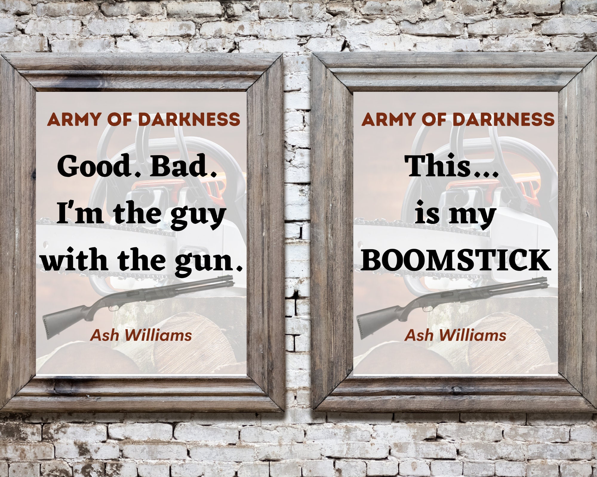 Army of Darkness this is my boomstick quote movie Evil Etsy