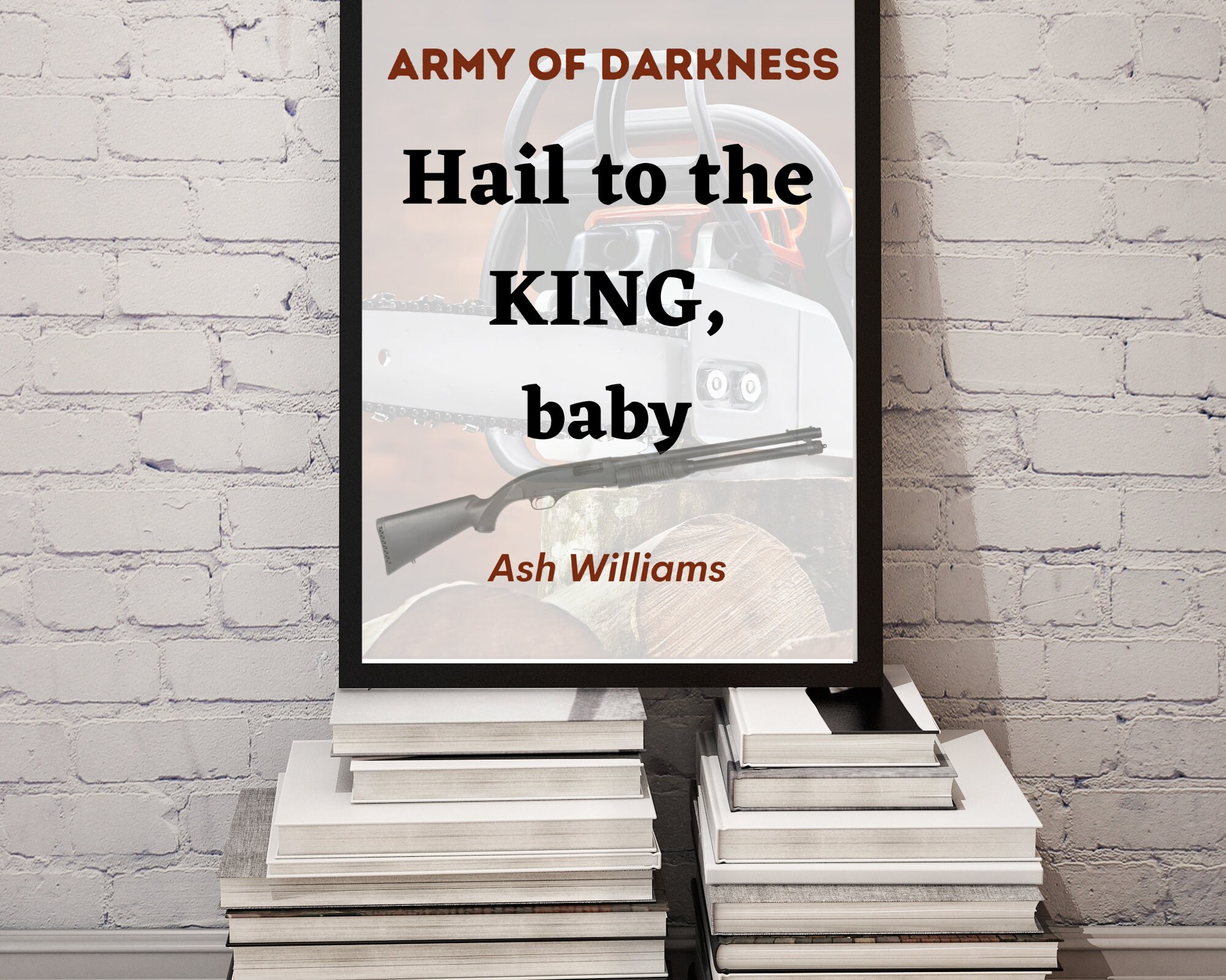 Sale Army of Darkness Hail to the king baby quote movie Etsy España