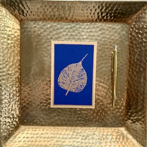 Leafy Lyric - Jeu de cartes vierges de 5 cartes multicolores avec 5 enveloppes vanille, ethnique, feuille, cartes de remerciement, cartes d’invitation