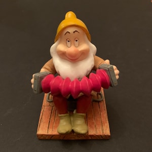 Cute Sneezy Dwarf Ornament- Disney - Enesco - Snow White & Seven Dwarfs Figurine - Special 65th Anniversary Edition