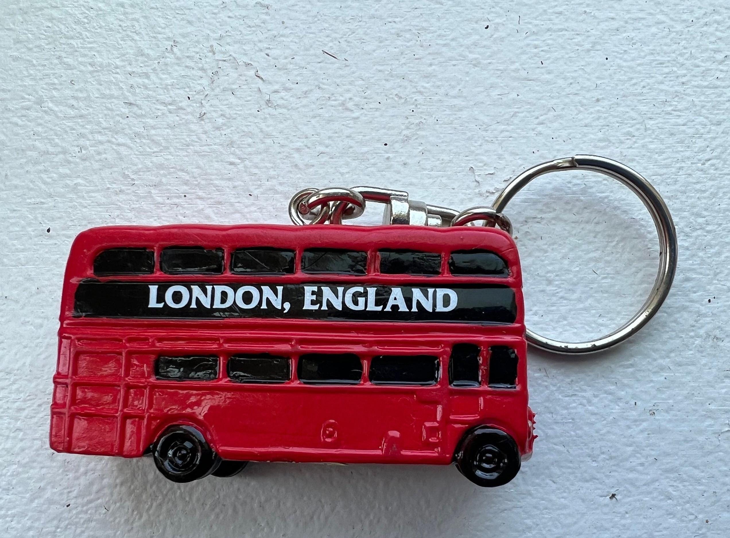 Iconic British Keychains - Red Double Decker Bus | 3D Hand-painted ...