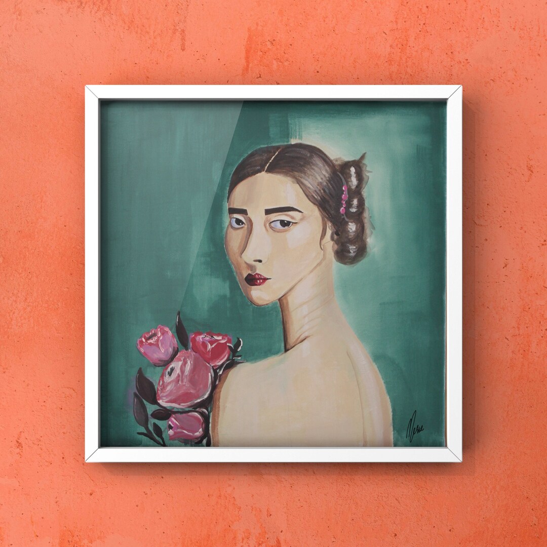 Original Acrylic Painting 30x30 Streched Canvas Modern Etsy UK