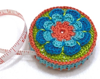 Crochet Flower Tape Measure: Handmade 60" Sewing Tool