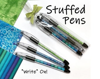 Pens Stuffed With Fabric Make Writing Fun, Spring Meadow Collection