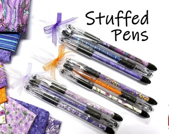 Pens Stuffed With Fabric Make Writing Fun, Purple Collection