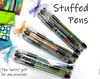 Pens Stuffed With Fabric Make Writing Fun, Bright Colors