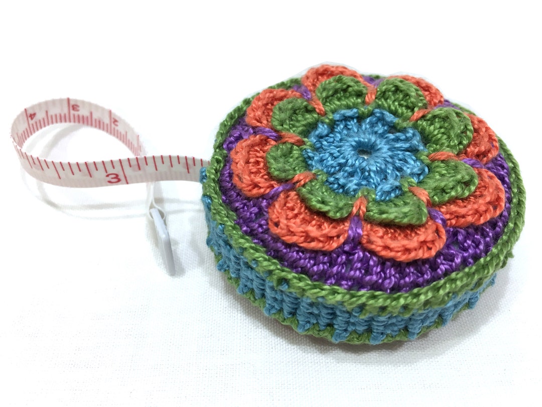 Retractable Tape Measure in Handmade Crochet Cover is Perfect Gift for