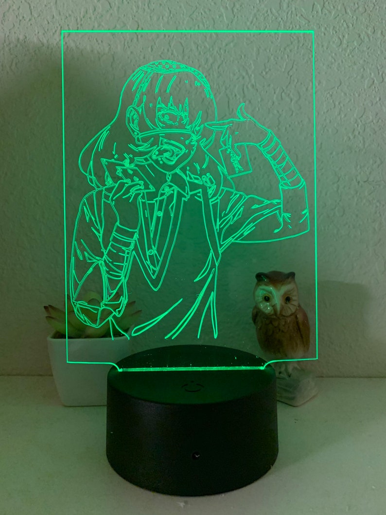 Midari Ikishima Kakegurui Anime Night Light Lamp Bedroom LED for Teens Adults Bedroom Living Room 16 COLORS REMOTE