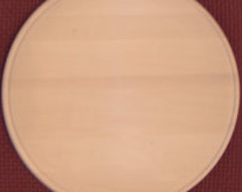 10-inch beaded scoop plate, basswood