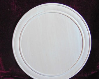 20-inch Narrow Rimmed, Double Beaded Basswood  Plate