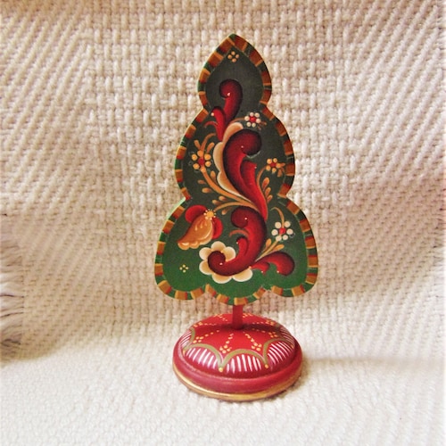 DESIGN PACKET Norwegian Rosemaling Mini Christmas Tree Etsy