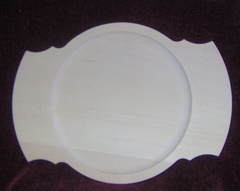 12 inch basswood ale plate