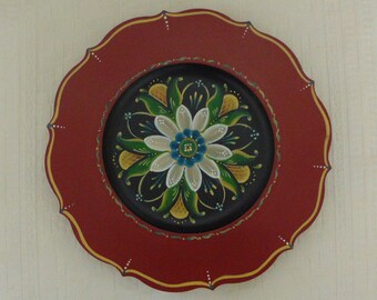 Rosemaling Rogaland style 8 inch plate packet