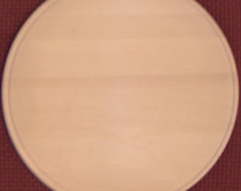 8-inch beaded scoop  basswood plate, unfinished.